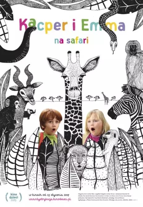 Plakat filmu: Kacper i Emma na safari
