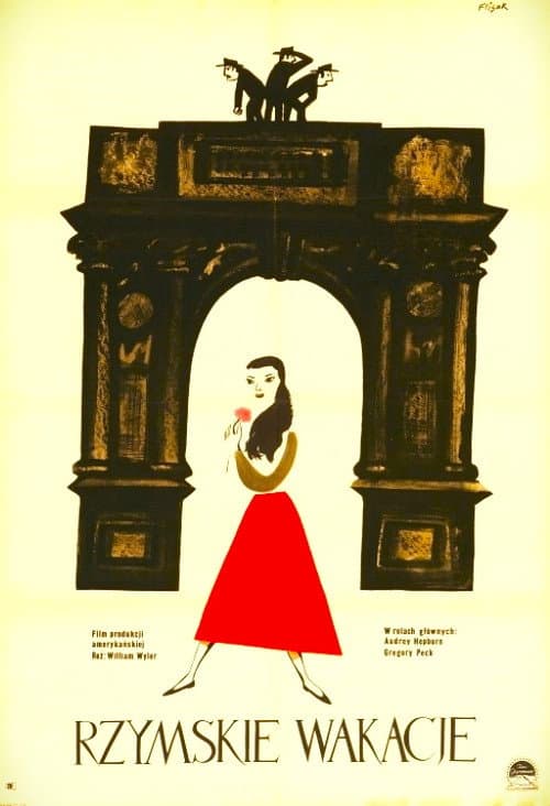 Plakat filmu: Rzymskie wakacje