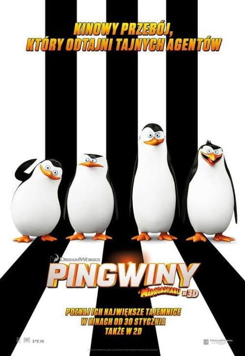 Plakat filmu: Pingwiny z Madagaskaru