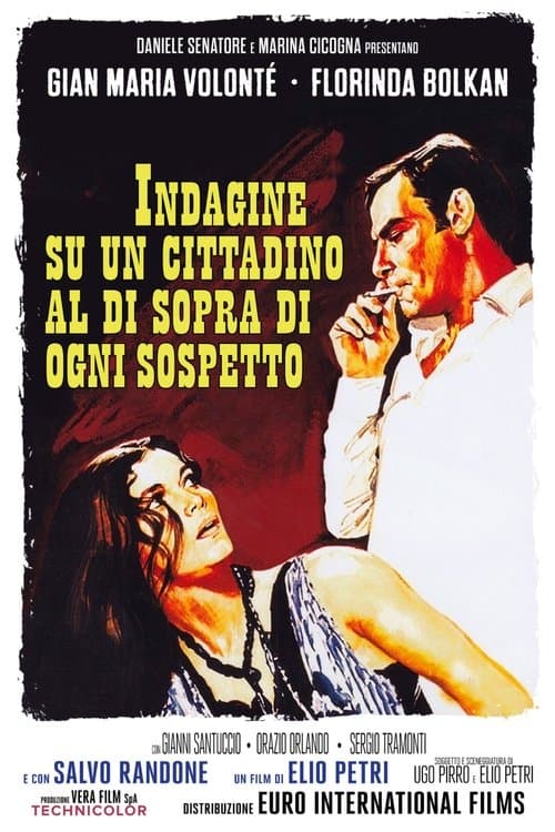Plakat filmu: Śledztwo w sprawie obywatela poza wszelkim podejrzeniem