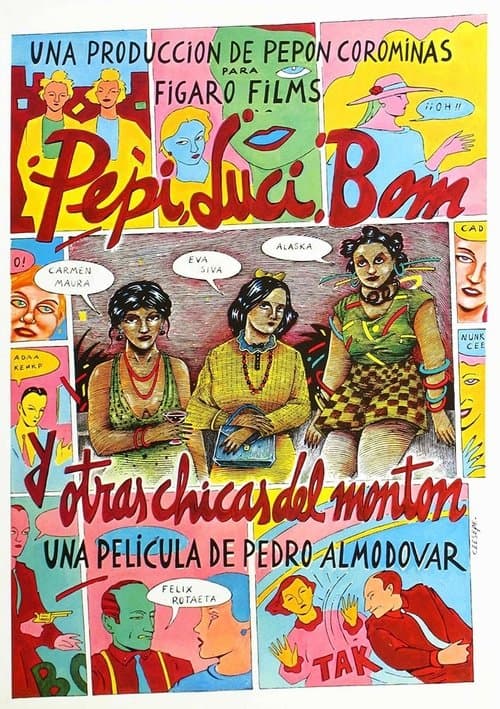 Plakat filmu: Pepi, Luci, Bom i inne dziewczyny z dzielnicy