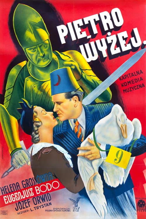 Plakat filmu: Piętro wyżej