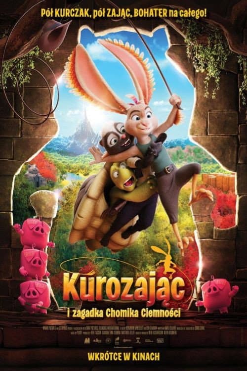 Plakat filmu: Kurozając i zagadka Chomika Ciemności