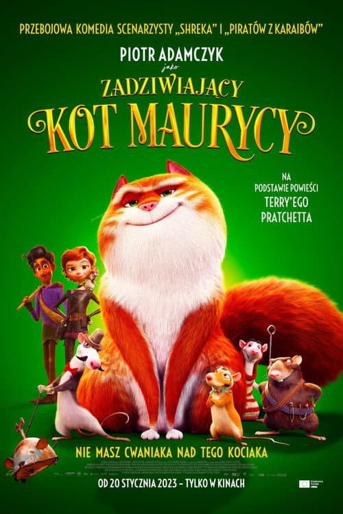 Plakat filmu: Zadziwiający kot Maurycy